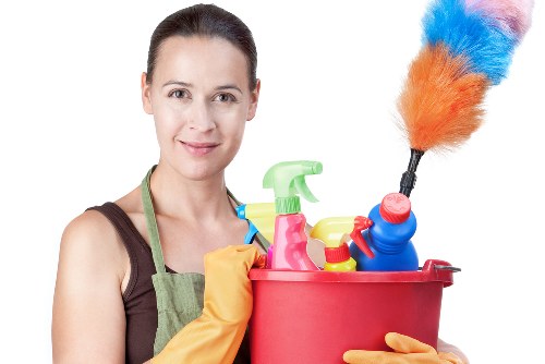 Illustration of cookie policy on a carpet cleaning website