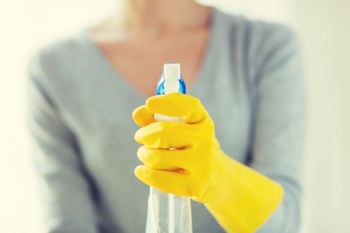 Cleaner protecting furniture during carpet cleaning